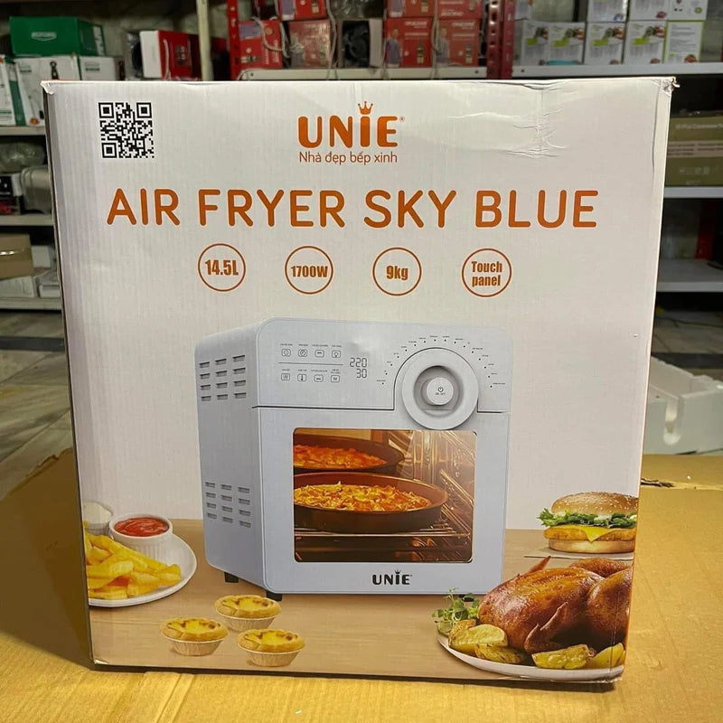 UNIE Digital Air Fryer Sky Blue 14.5L
