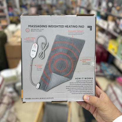 Electric Massaging Weighted Heating Pad