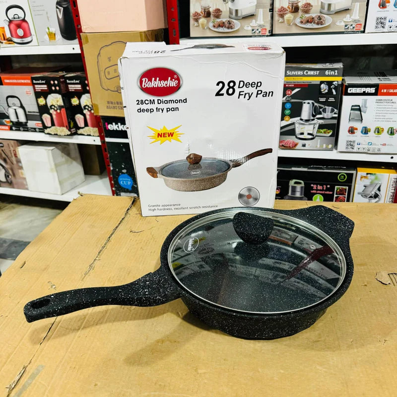 Granite 28cm Diamond Deep Fry Pan