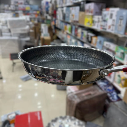 Laser Coated Honeycomb SS Frypan