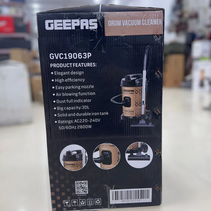 Geepas 30L Drum Vacuum Cleaner 19063