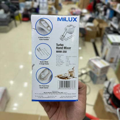 MILUX Malaysia Hand Mixer MHM-250