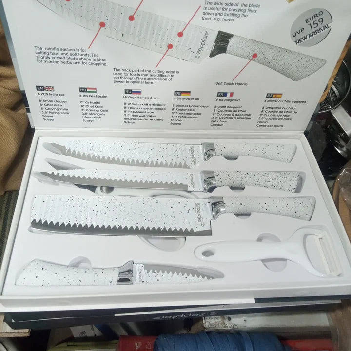 Lot Imported 6pcs Sharp Knives Set BC-003/004