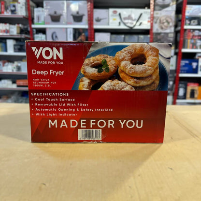 Von Deep Fryer 2.5L VSYD25BBK