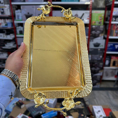 3pcs Premium Quality Steel Serving Tray Set