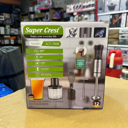Super Crest 5 in 1 Hand Blender Set SCT-7008