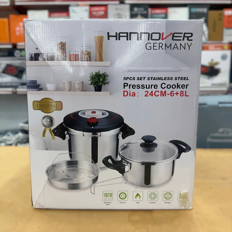 Hanover 5pcs Automatic Pressure Cooker Set