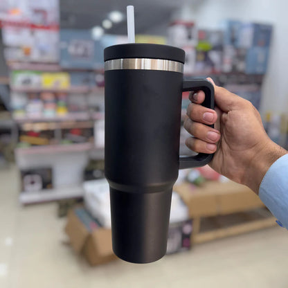 Stylish Insulated 1200ml Tumbler with Handle & Straw-SHM