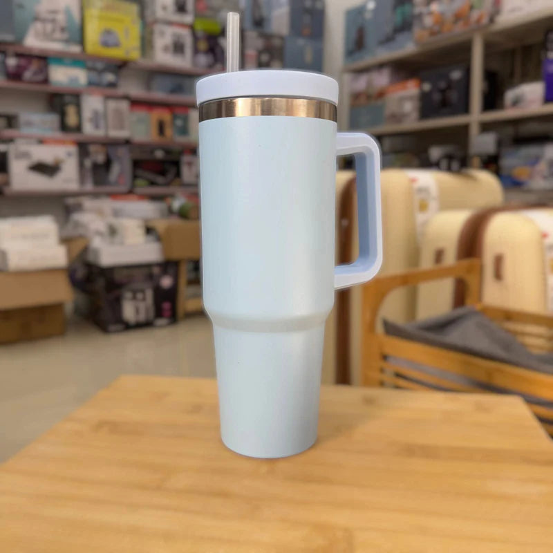 Stylish Insulated 1200ml Tumbler with Handle & Straw-SHM
