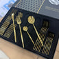 SH High Quality 24pcs Polished Cutlery Set