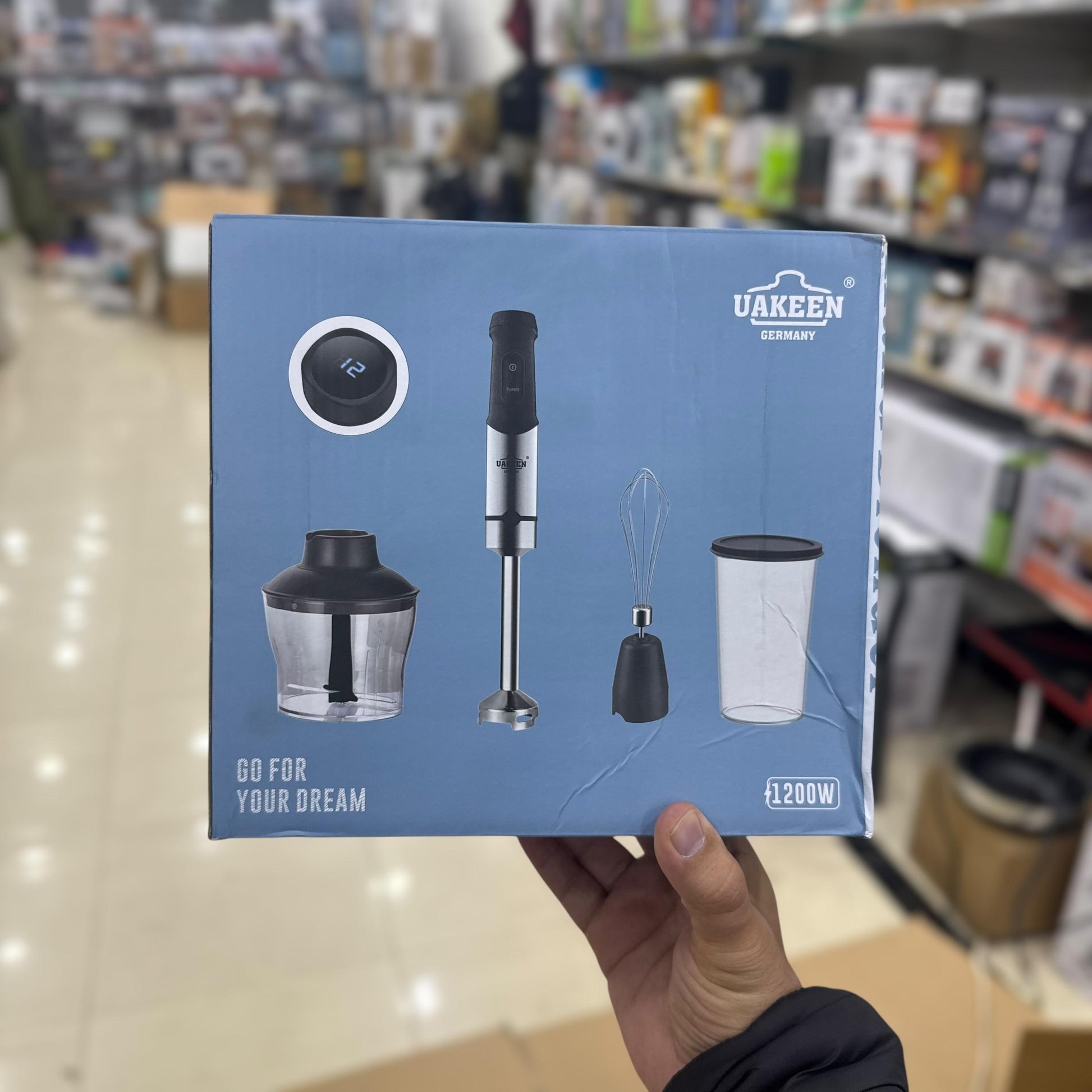 Uakeen Digital 4 in 1 Hand Blender Set ZL-515