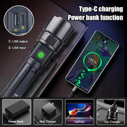 Very Powerful 2-in-1 Emergency Flashlight & Charging Bank